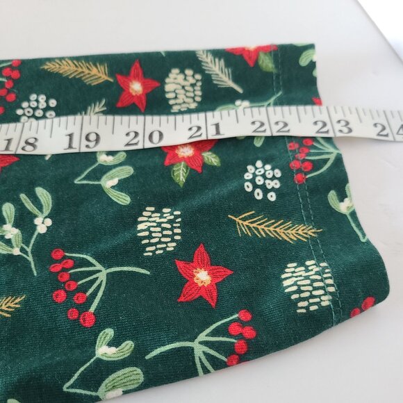 WOMAN WITHIN CHRISTMAS HOLIDAY -SCOOP NECK LONG SLEEVE TEE DESIGN -GREEN- SZ 1X - Picture 6 of 11